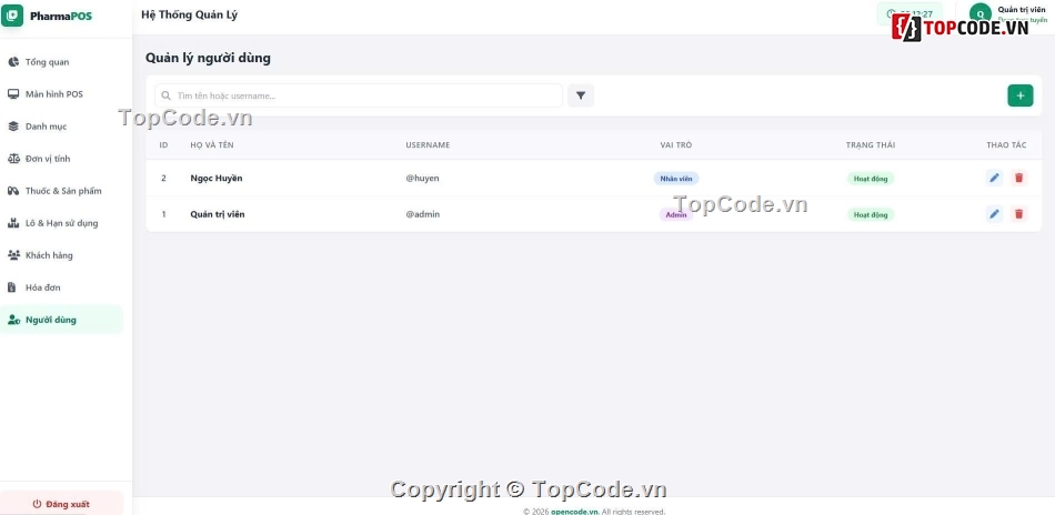 web quản lý,quản lý bán hàng,Hệ thống quản lý